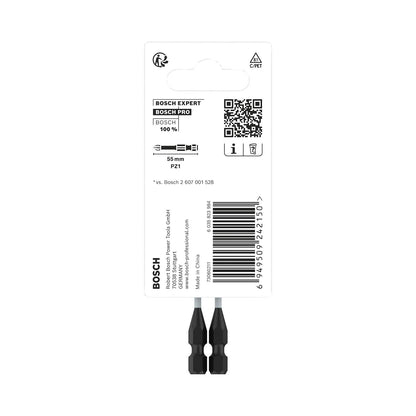 Puntas PRO Impact PZ2x55mm 2 Pzas - Bosch - Herram.cl