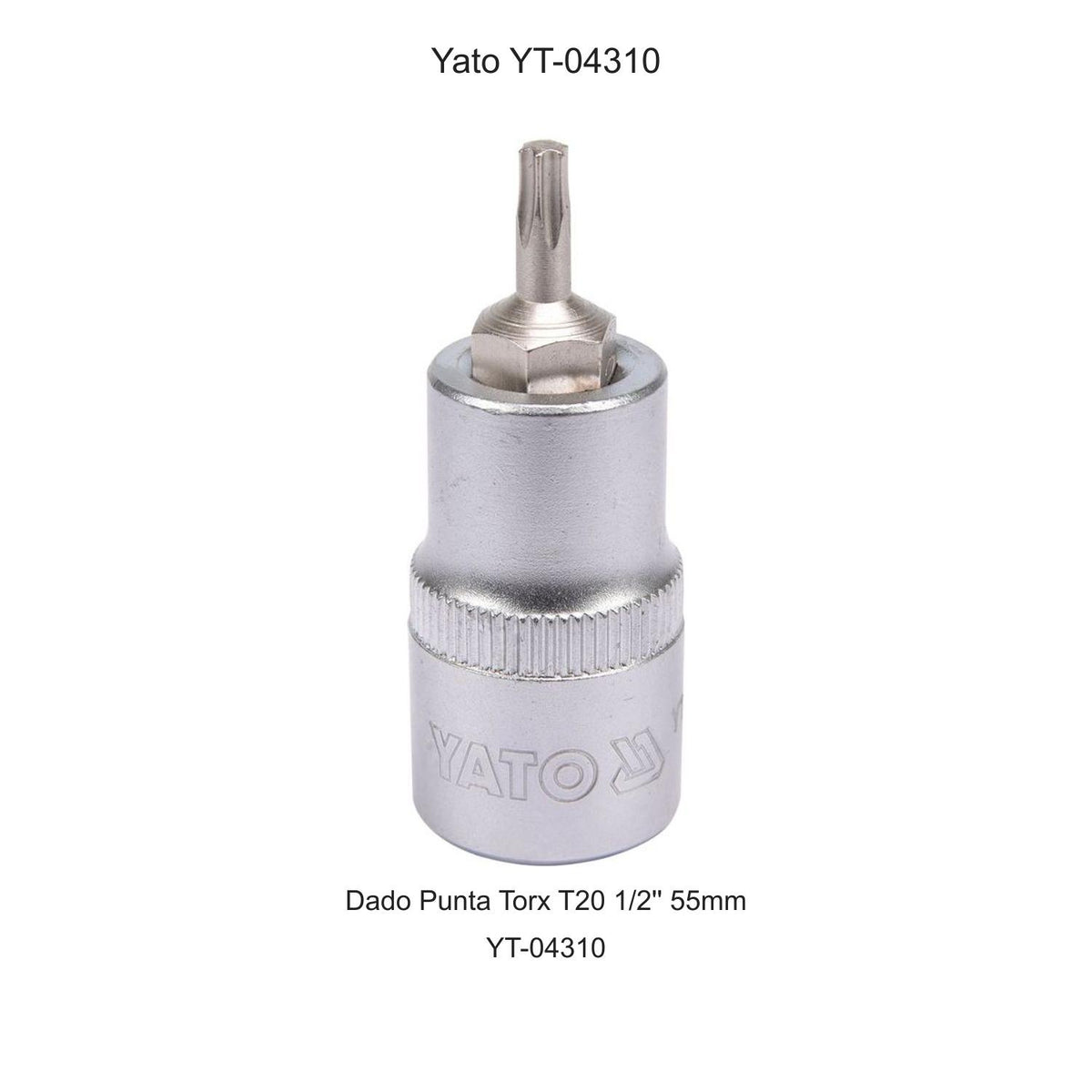 Dado Punta Torx T20 1/2'' 55mm Yato YT-04310 - Herram.cl