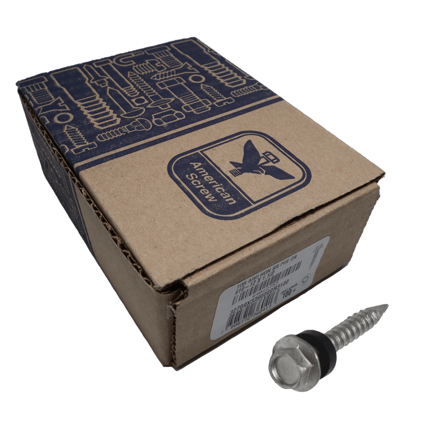 Tornillo Techo Espada10 - 12X1.1/2'' 100 Uds. American ScreW - Herram.cl