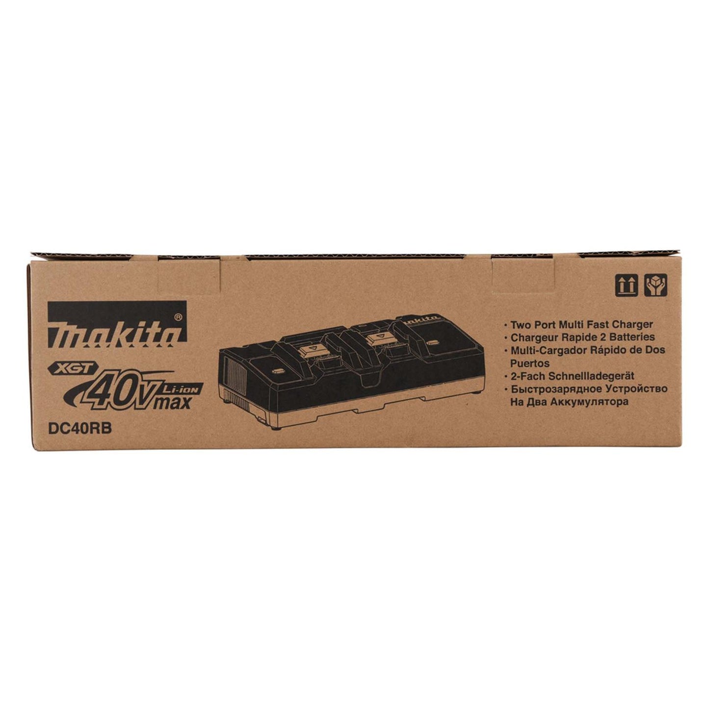 Cargador rápido doble XGT 40 V Max. (DC40RB) Caja - Makita - Herram.cl