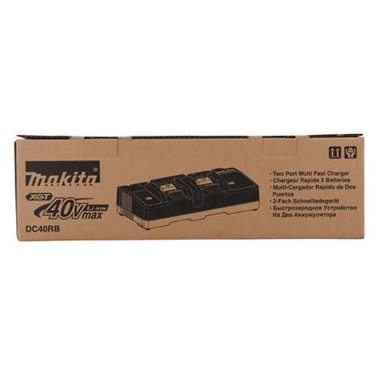 Cargador rápido doble XGT 40 V Max. (DC40RB) Caja - Makita - Herram.cl