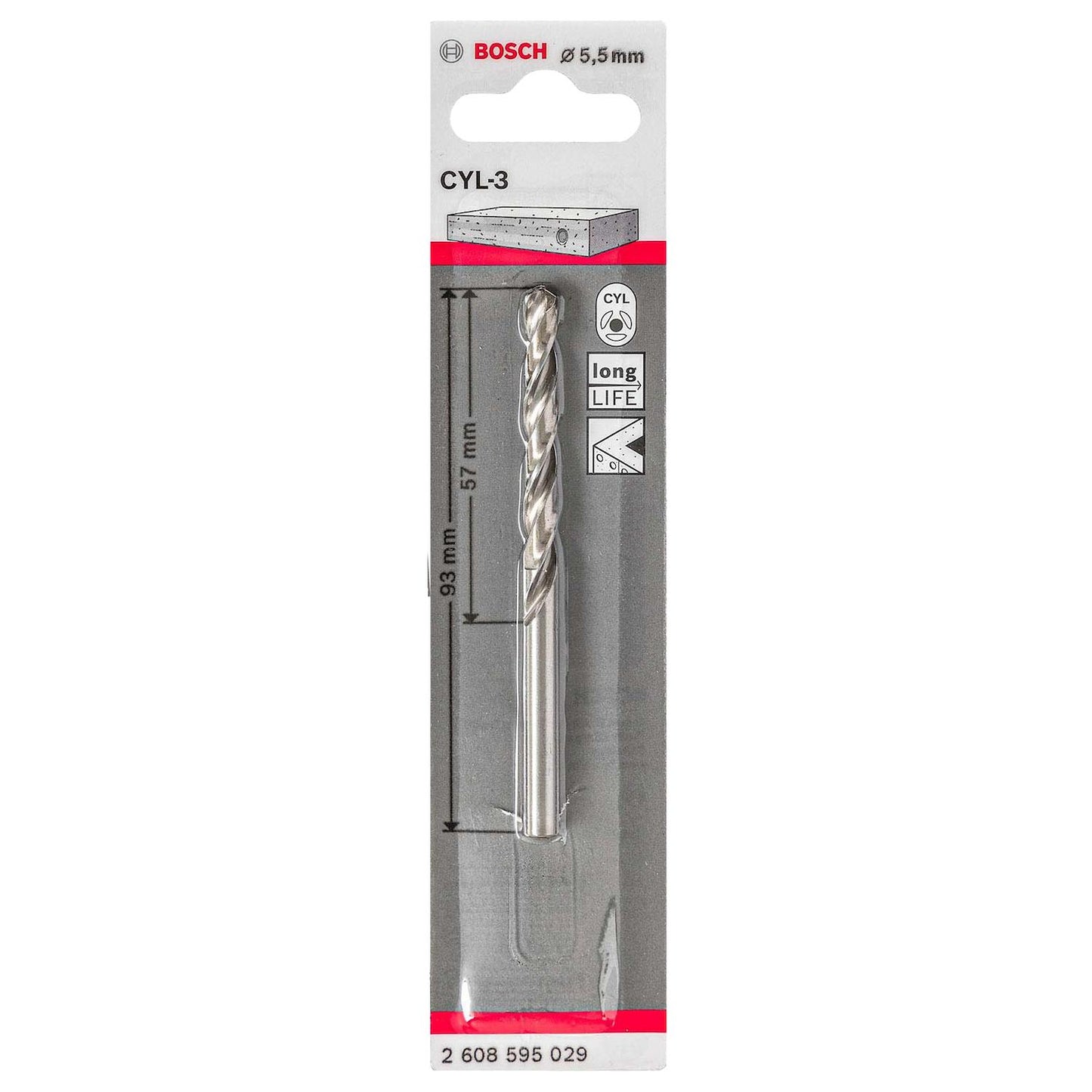 Broca Metal HSS - G 5.5mm - Blister - Bosch - Herram.cl