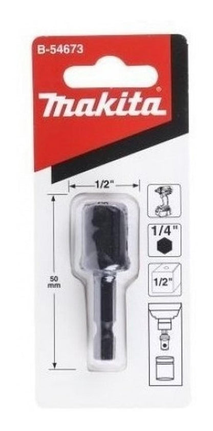 Adaptador Para Cuadrante 1/2'' Toma Hex. 1/4 '' - Makita - Herram.cl