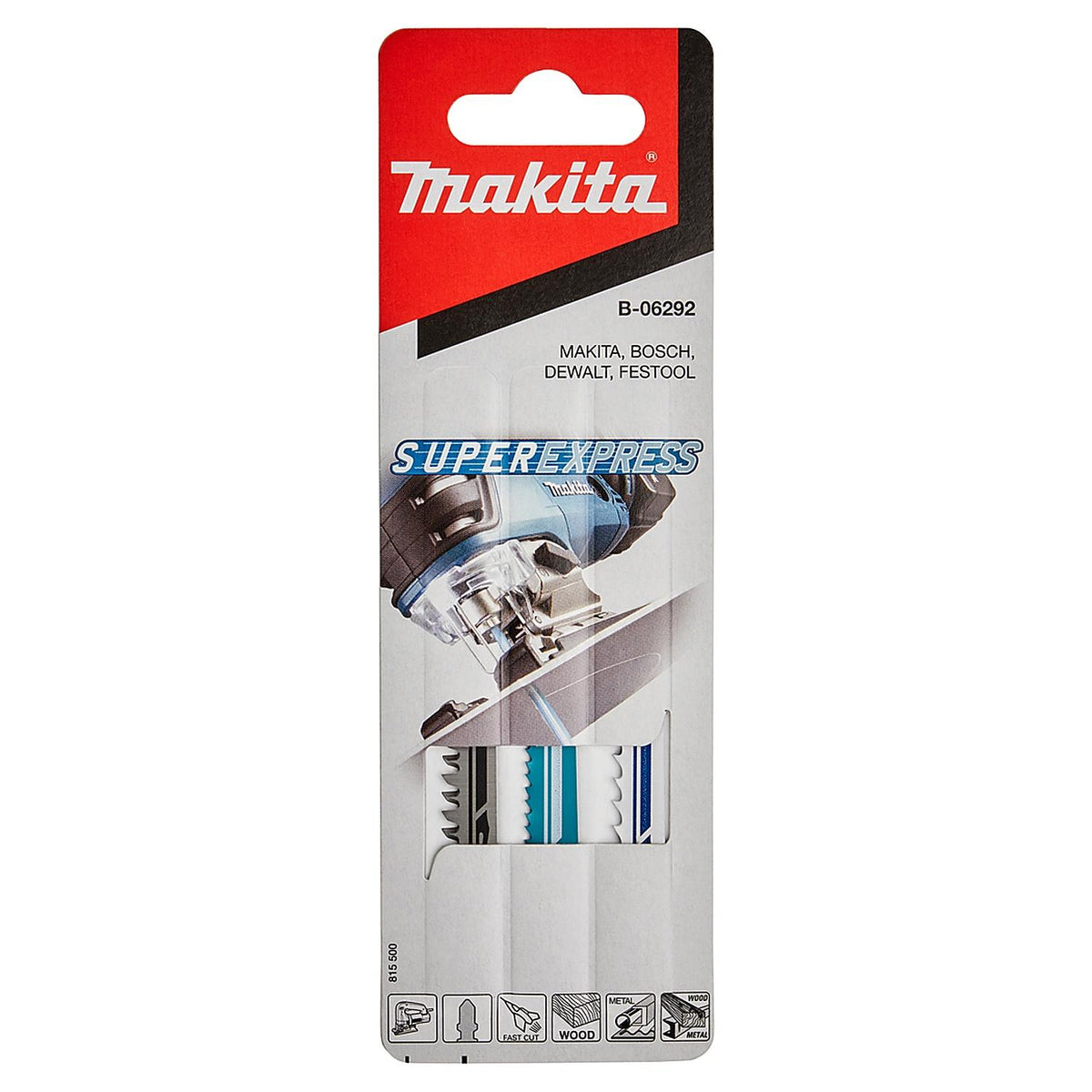Set 3 Hojas Caladora Makita Super Express Madera Metal - Herram.cl