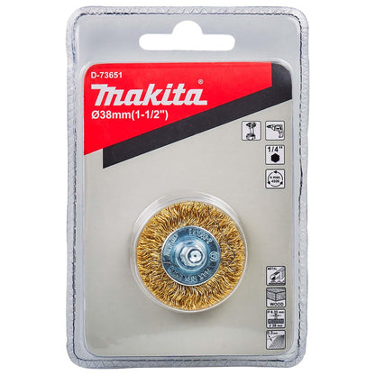 Grata Circular Latón Ondulado 38mm(1 - 1/2'')Toma 1/4'' - Makita - Herram.cl