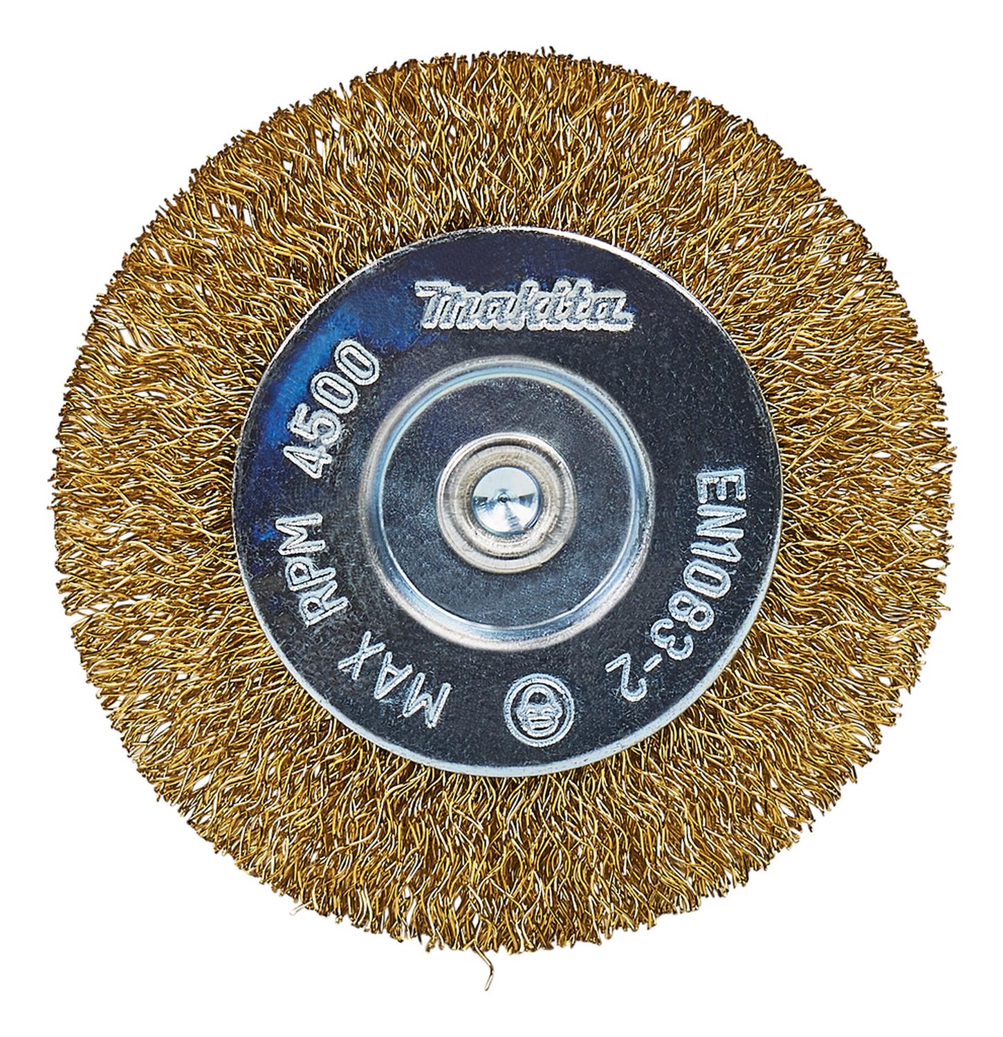 Grata Circular Latón Ondulado 75mm (3'') Toma 1/4'' - Makita - Herram.cl