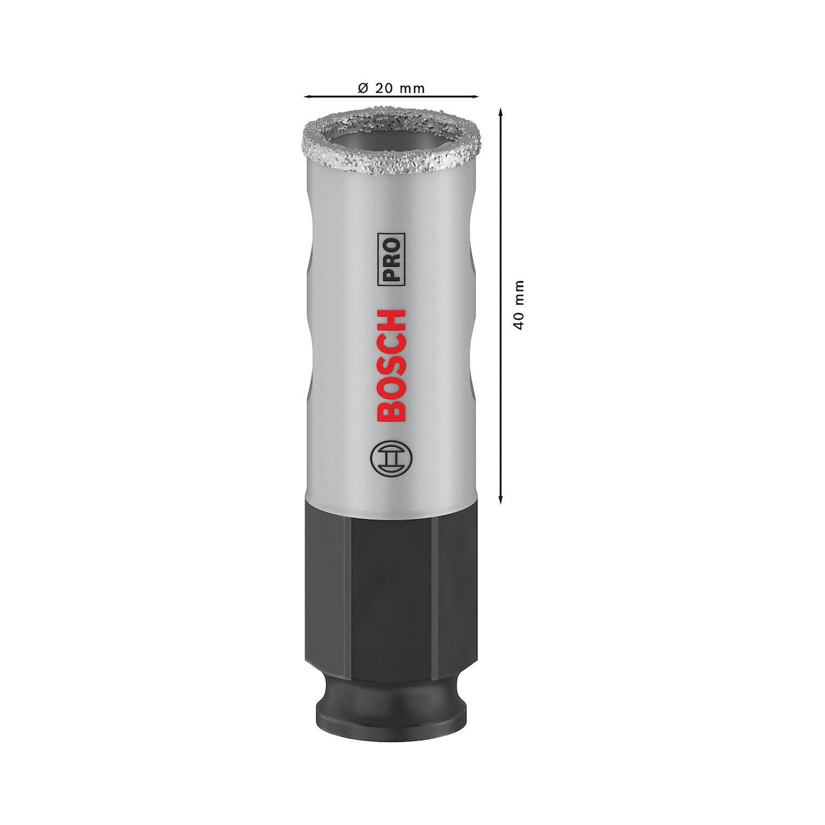 Copa Diamantada PRO Tile Power Change 20mm (25/32'') - Bosch - Herram.cl