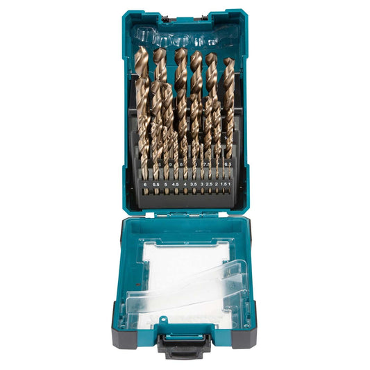 Juego de Brocas Para Metal HSS - CO 1 - 13mm 25 Pzas - Makita - Herram.cl