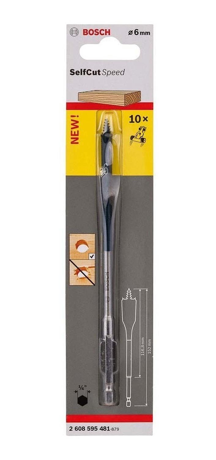 Broca Para Madera Plana Bosch Self Cut Speed 6x152mm - Herram.cl