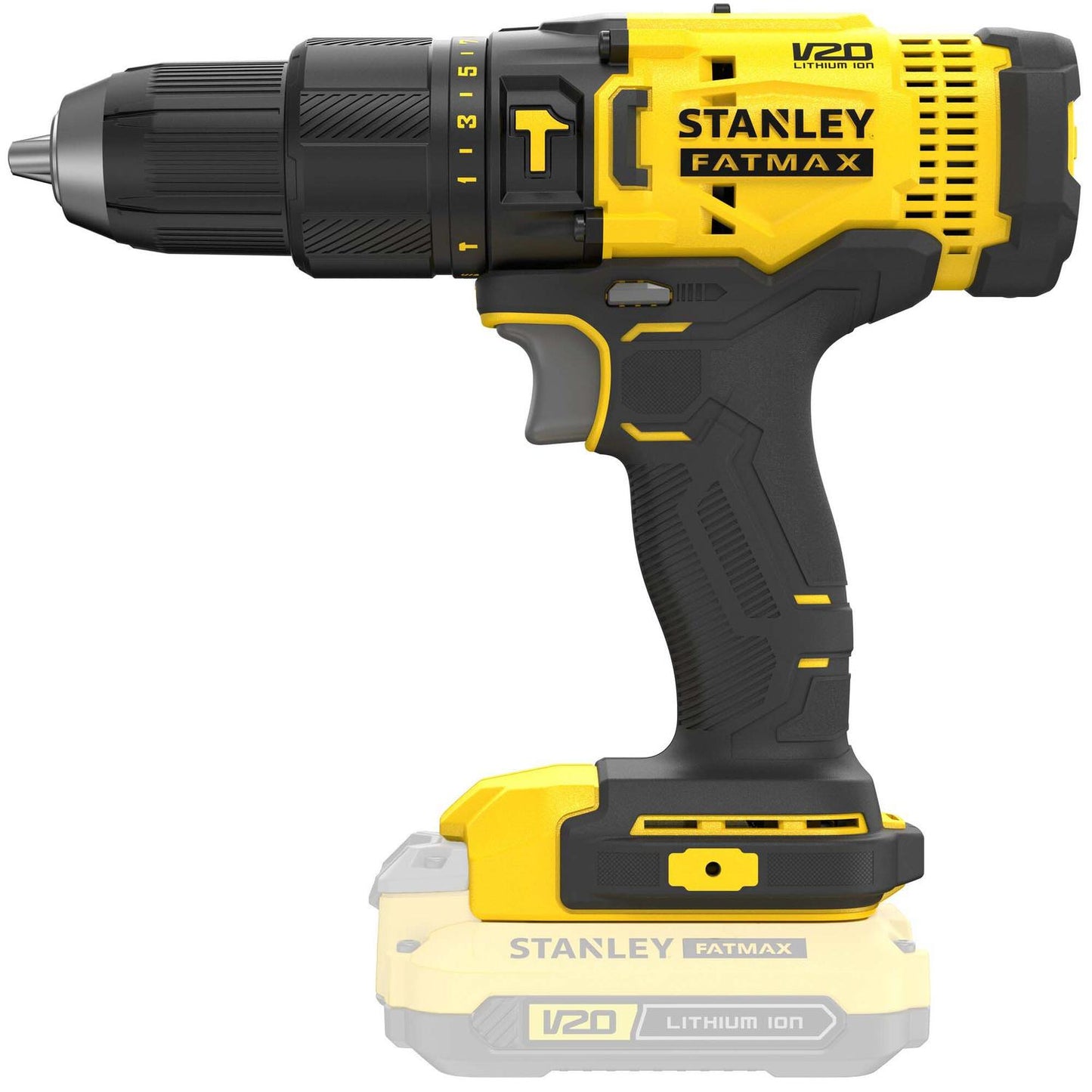Taladro Percutor 13mm 20V Max. Sin Bateria SCD711B - Stanley - Herram.cl