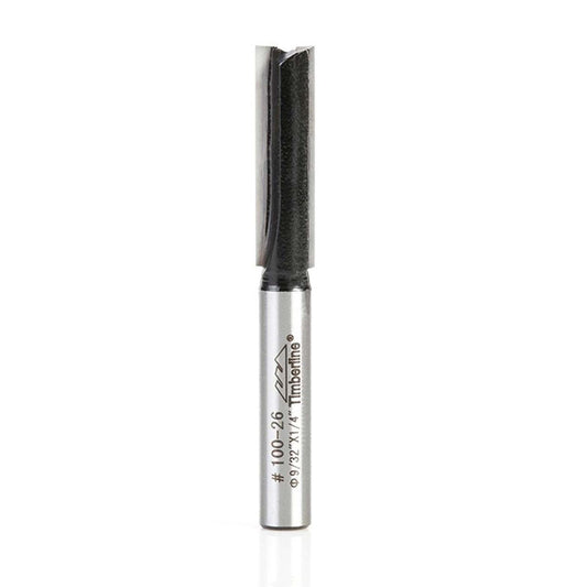 Fresa Recta 2 Filos 9/32''x1'' Toma 1/4'' - Timberline - Herram.cl