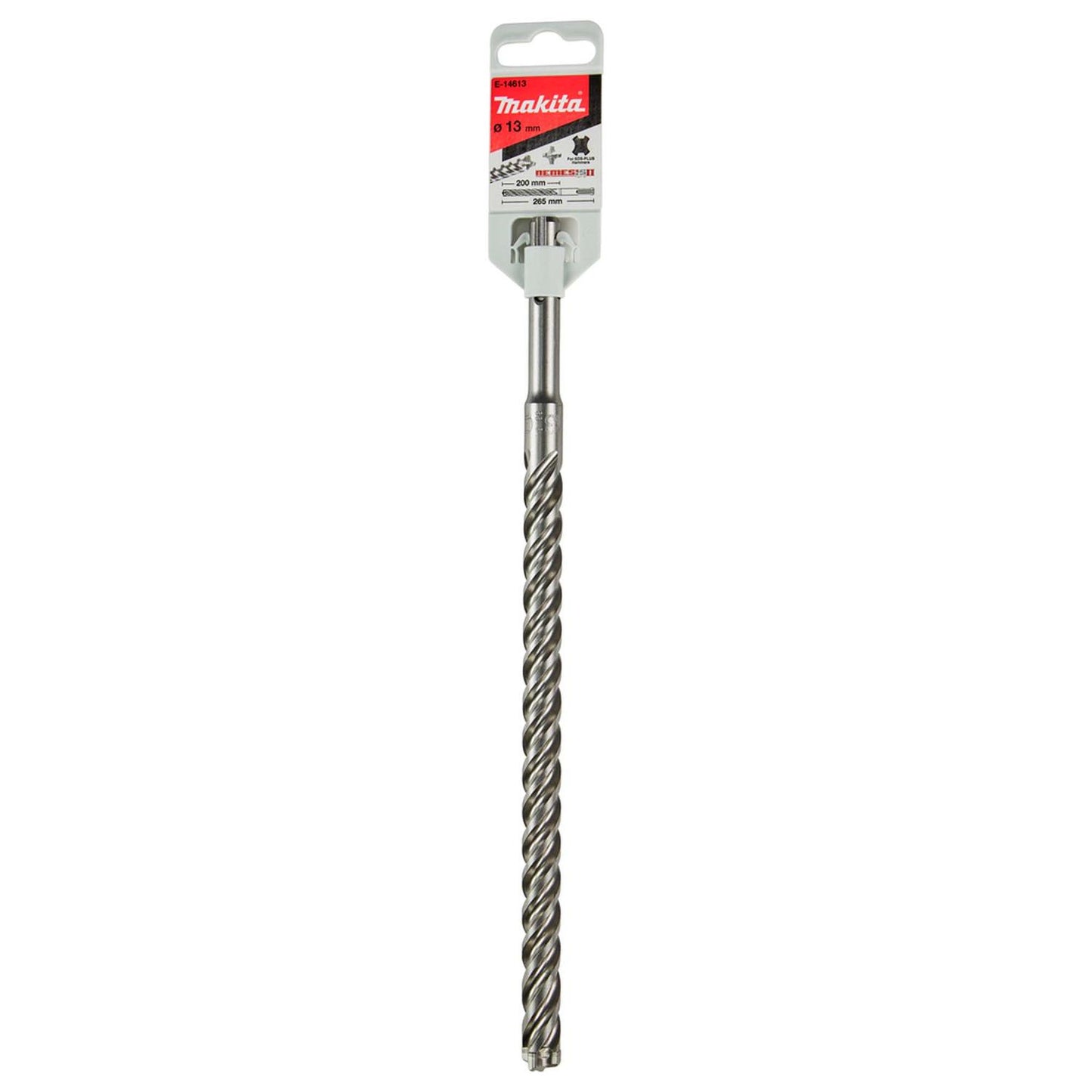 Broca SDS - Plus Nemesis II 13x200x265mm (4 Filos) - Makita - Herram.cl