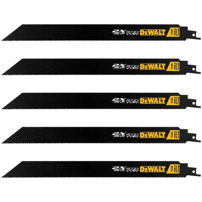 Pack 5 Hojas De Sierra Sable 2X Metal 12'' 14 - 18 TPI - DeWALT - Herram.cl