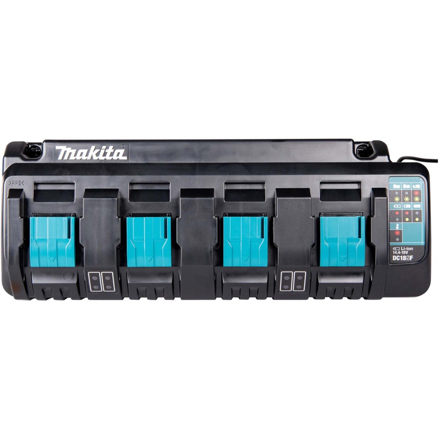 Cargador de baterías Cuádruple 18 V LXT (DC18SF) - Makita - Herram.cl