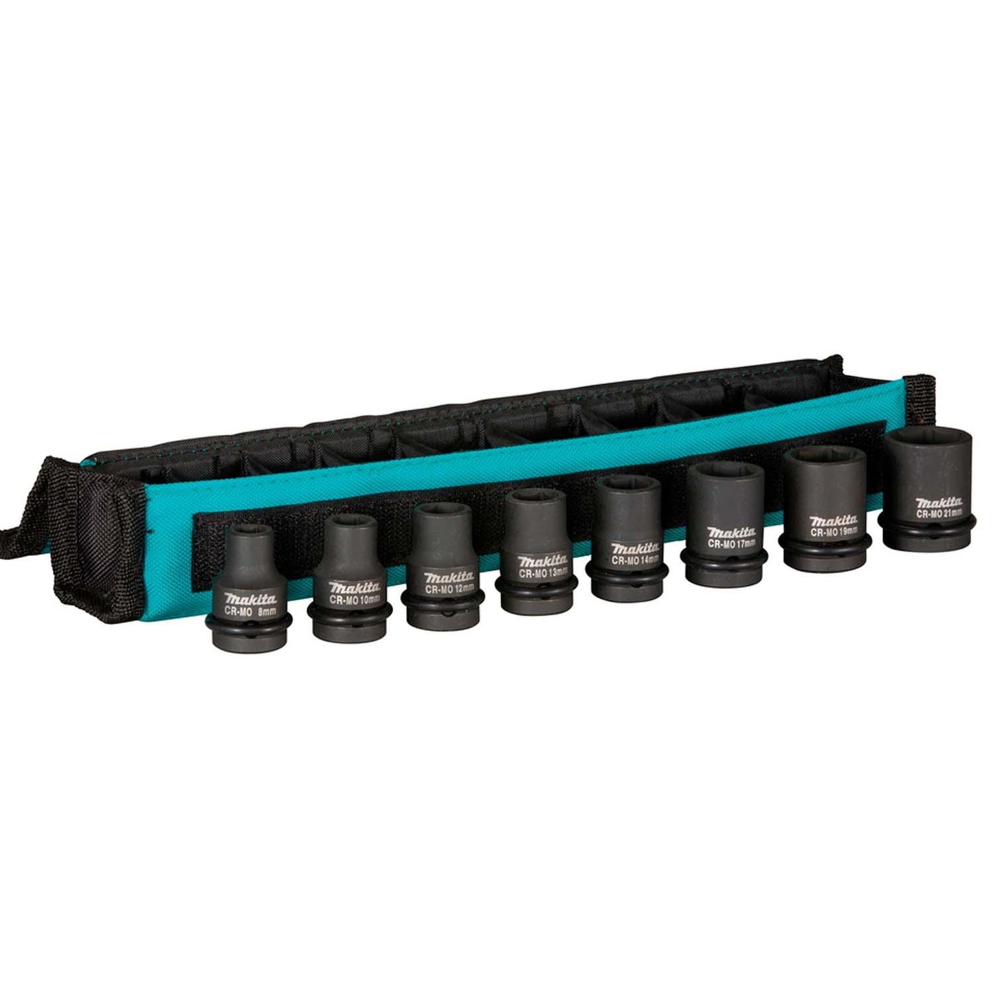 Juego de Dados de Impacto 1/2'' (8 - 21mm) 8 pzas - Makita - Herram.cl