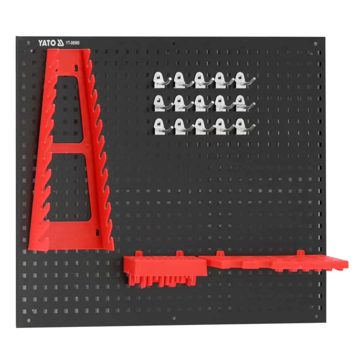 Panel Organizador de Pared YATO Metálico 34 Pzas - Herram.cl