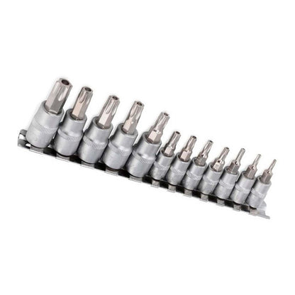 Juego Dados Torx de Seguridad 1/4'' Y 3/8'' 12 Pzas - Yato - Herram.cl