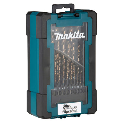 Juego de Brocas para Metal M - Force (1 - 13mm) 25 Pzas - Makita - Herram.cl