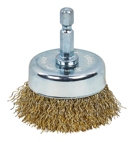 Grata Copa Latón Ondulado 50mm (2'') Toma 1/4'' Hex - Makita - Herram.cl