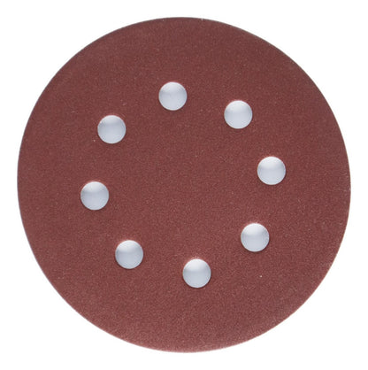 Pack 5 Discos De Lija Con Velcro 5'' (125mm) G320 - Nexxo - Herram.cl