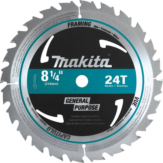 Disco Sierra Circular Makita 8 1/4 (210mm) 5/8 24 Dientes - Herram.cl