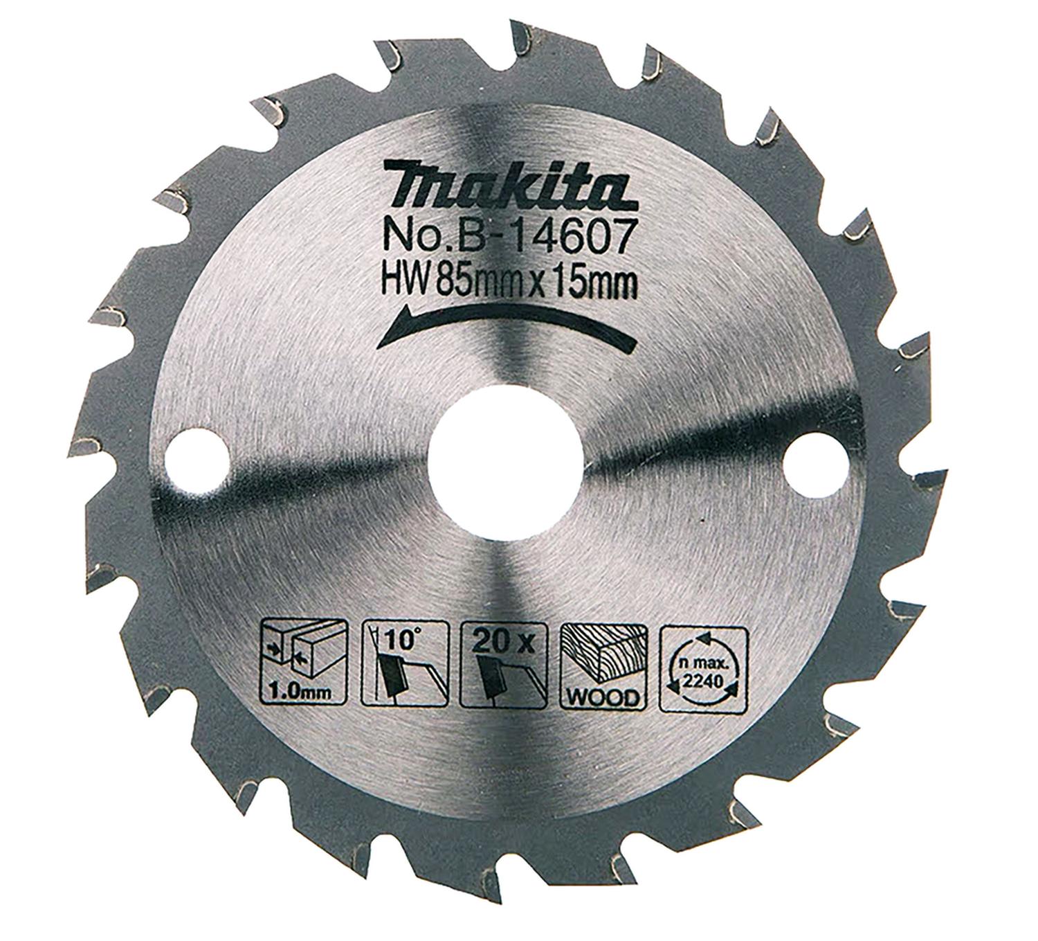 Disco de Sierra Circular 85x15mm 20 Dientes - Makita - Herram.cl