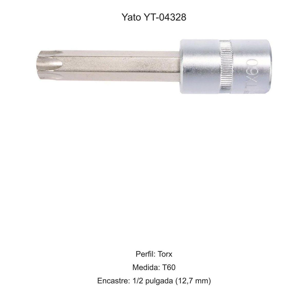 Dado Punta Torx T60 1/2'' 100mm Yato YT-04328 - Herram.cl