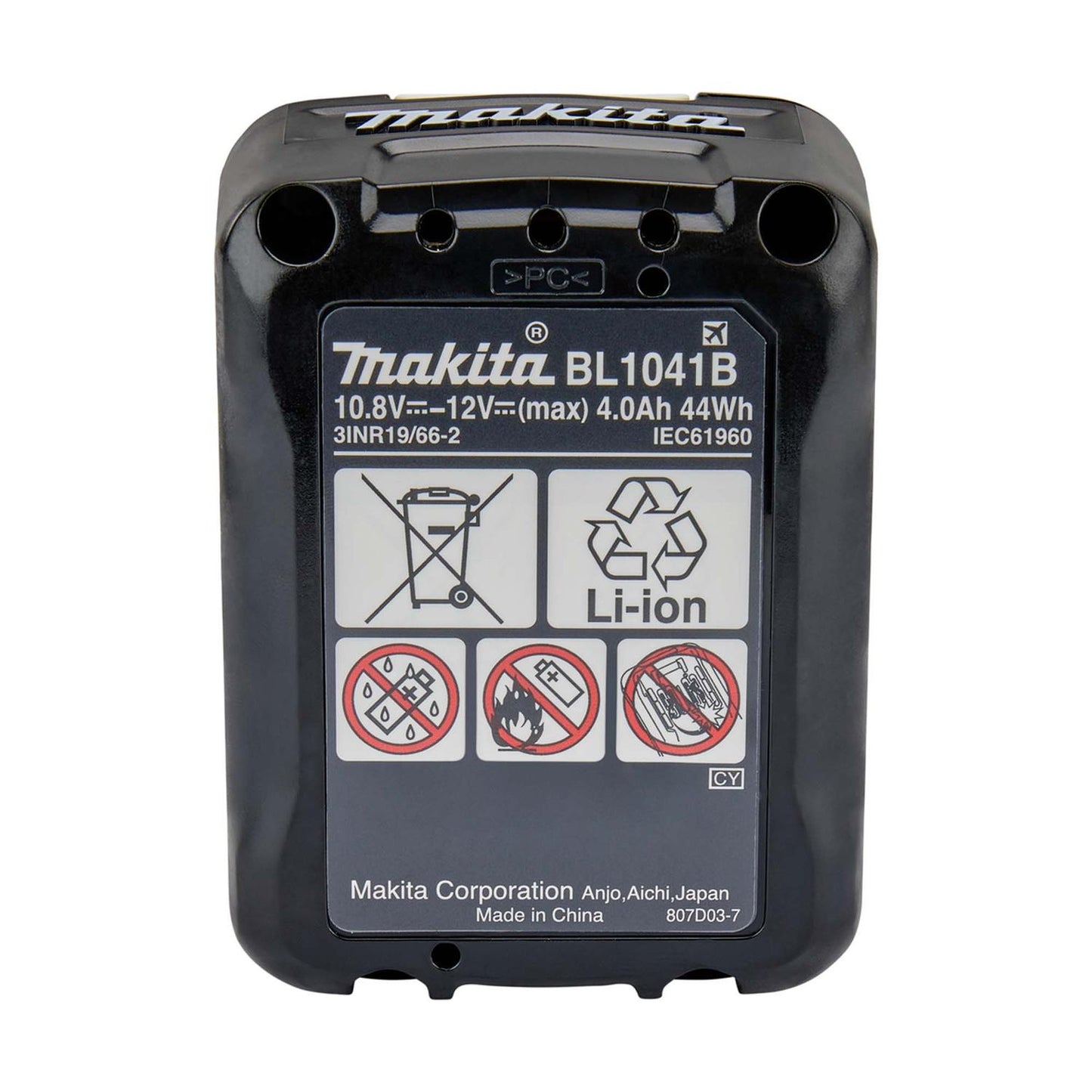 Batería Makita (bl1041b) 12v Max. 4.0 Ah Lithium - ion Cxt - Herram.cl