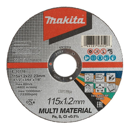 Disco Corte Multimaterial 4 1/2''X1,2mm - Makita - Herram.cl