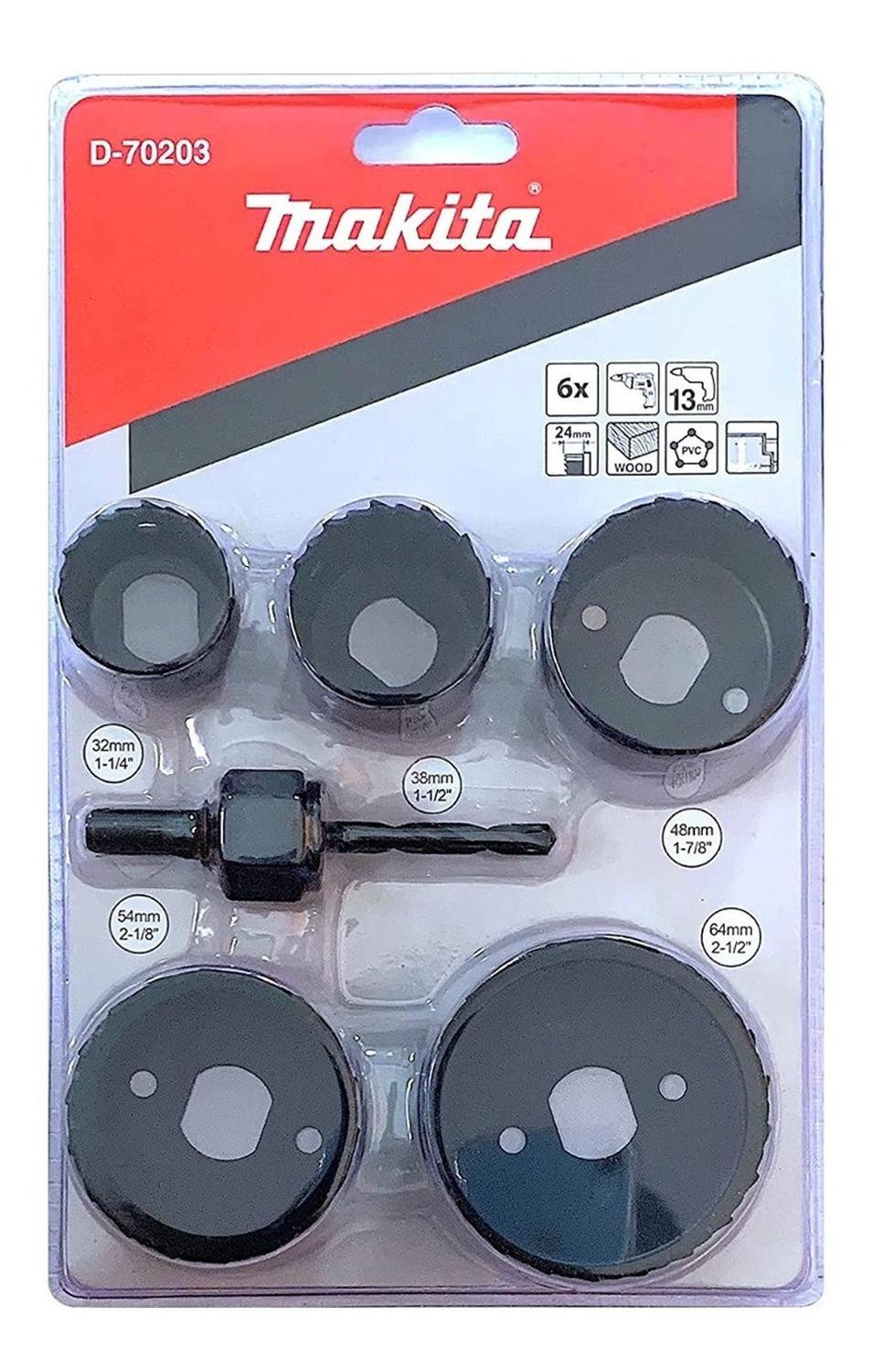 Set Sierras Copas Makita 6 Piezas D - 70203 - Herram.cl