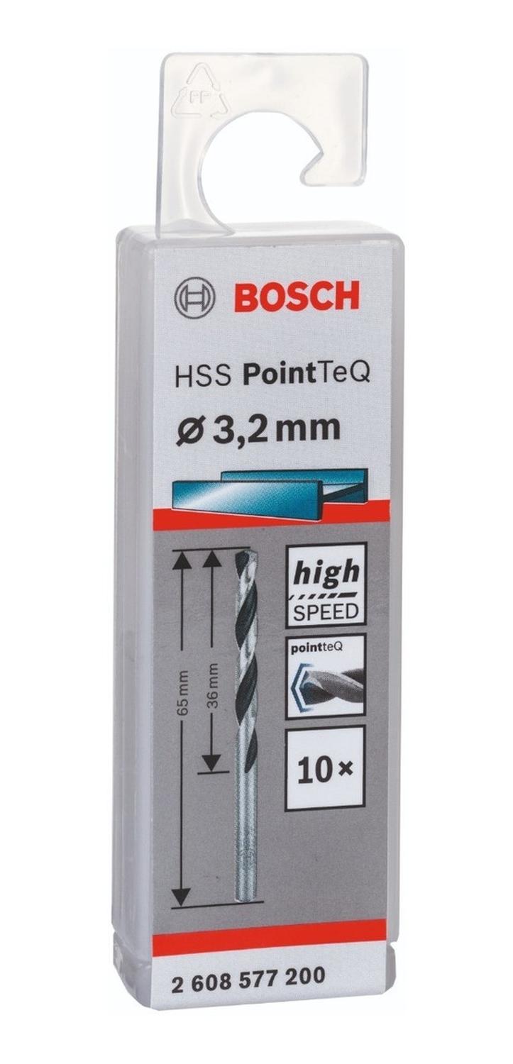 Caja Con 10 Unidades Broca Para Metal HSS - pointteq 3,2mm - Herram.cl