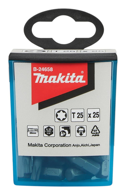 Pack 25 Puntas de Atornillar T25 x 25mm - Makita - Herram.cl