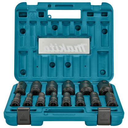 Juego Dados Impacto 1/2'' 14 Pzas - Makita - Herram.cl