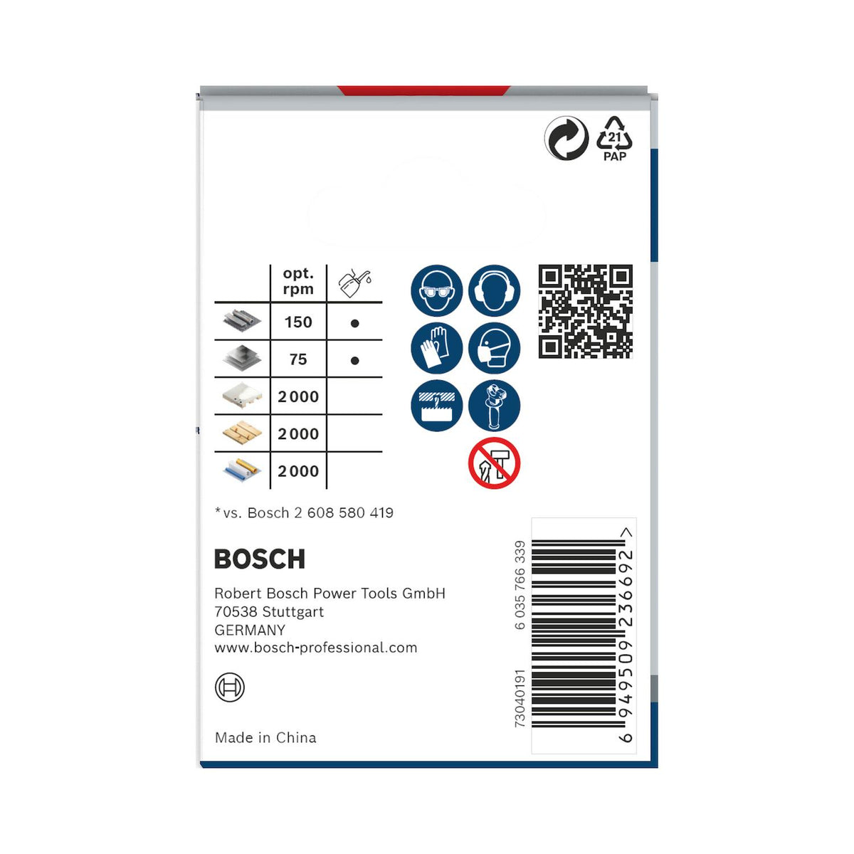 Sierra Copa PRO Bosch Multi Material 8% Co Ø57mm (2-1/4'') - Herram.cl