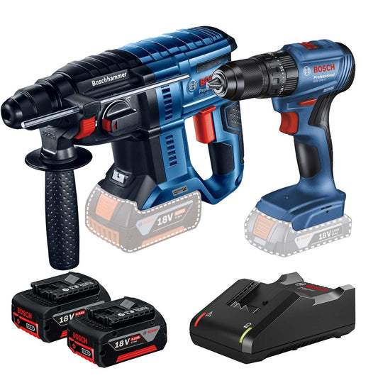 KIT Bosch Taladro GSB 185 - LI+Rotomartillo GBH 180 - LI+STARTER KIT - Herram.cl