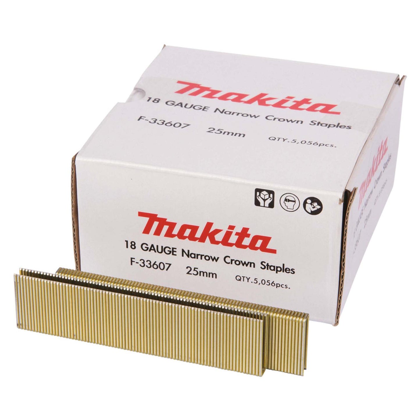 Grampas F25 Calibre 18 (5.056 Ud.) - Makita - Herram.cl