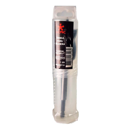 Broca 4-Puntas para Madera 32x165mm Hex. - HEMIC - Herram.cl