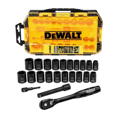 Juego de Dados de Impacto 1/2'' 23 Pzas - DeWALT - Herram.cl