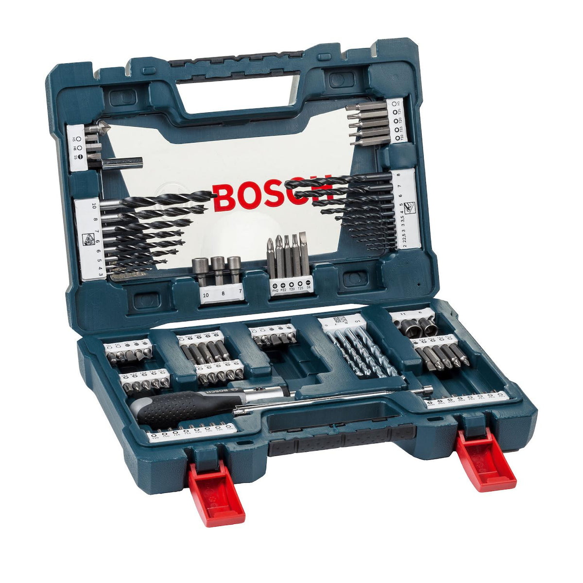 Set Puntas y Brocas en Titanio Bosch V-Line 91 unidades - Herram.cl