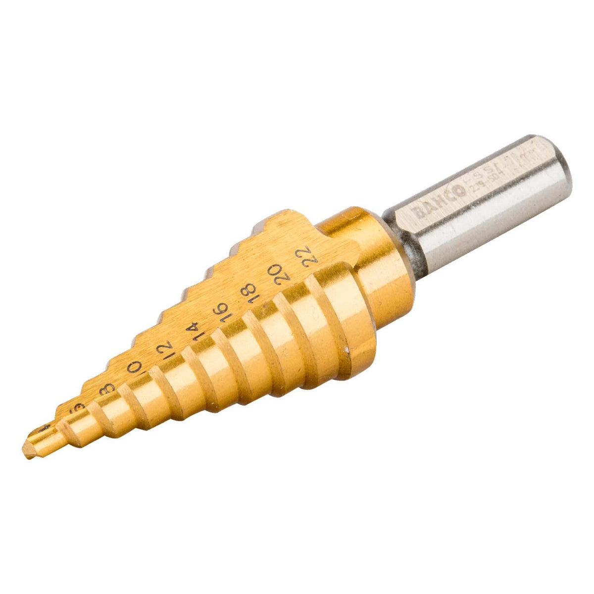 Broca Escalonada HSS-Tin 4 - 22mm Bahco 229-SD - Herram.cl
