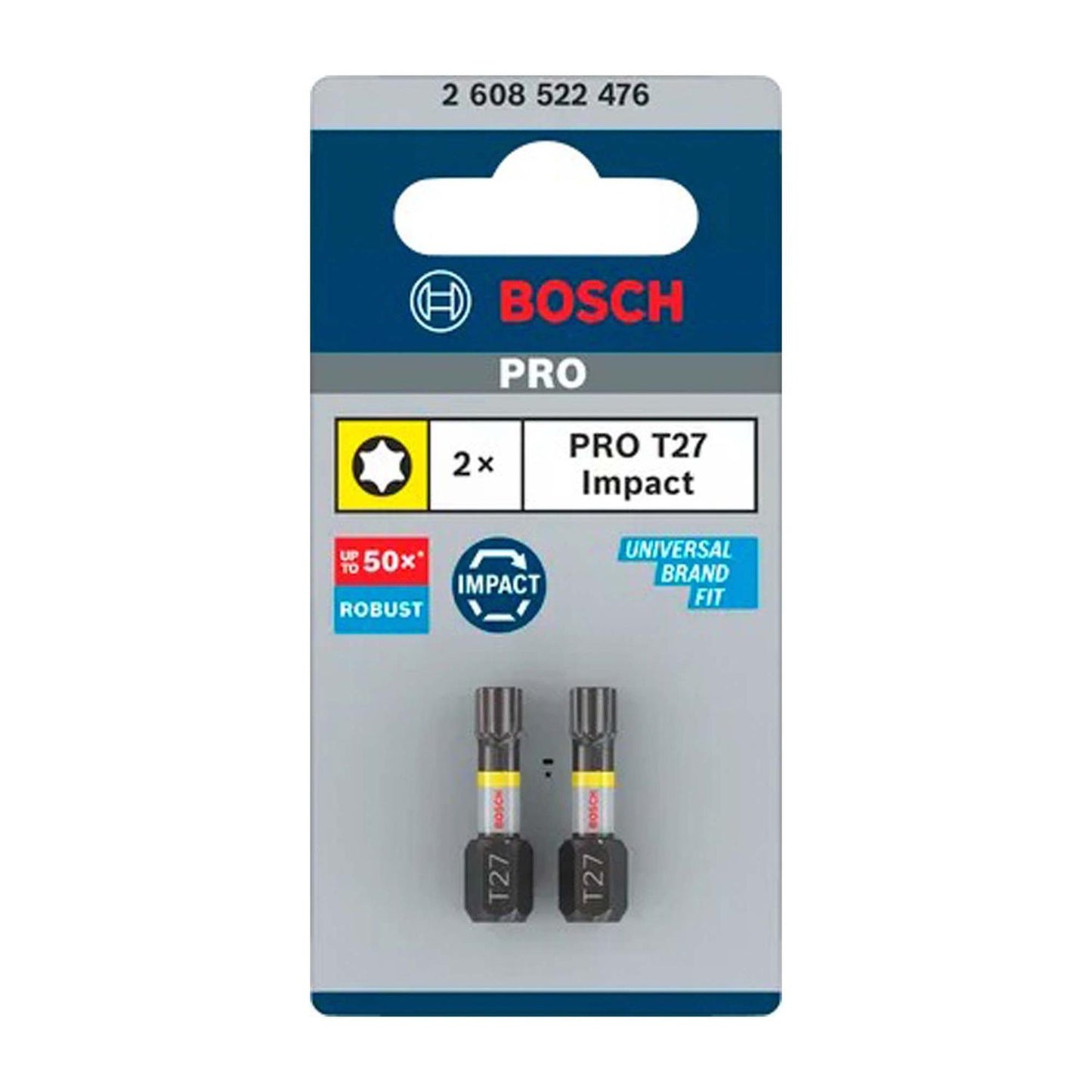 Puntas PRO Impact T27x25mm 2 Pzas - Bosch - Herram.cl