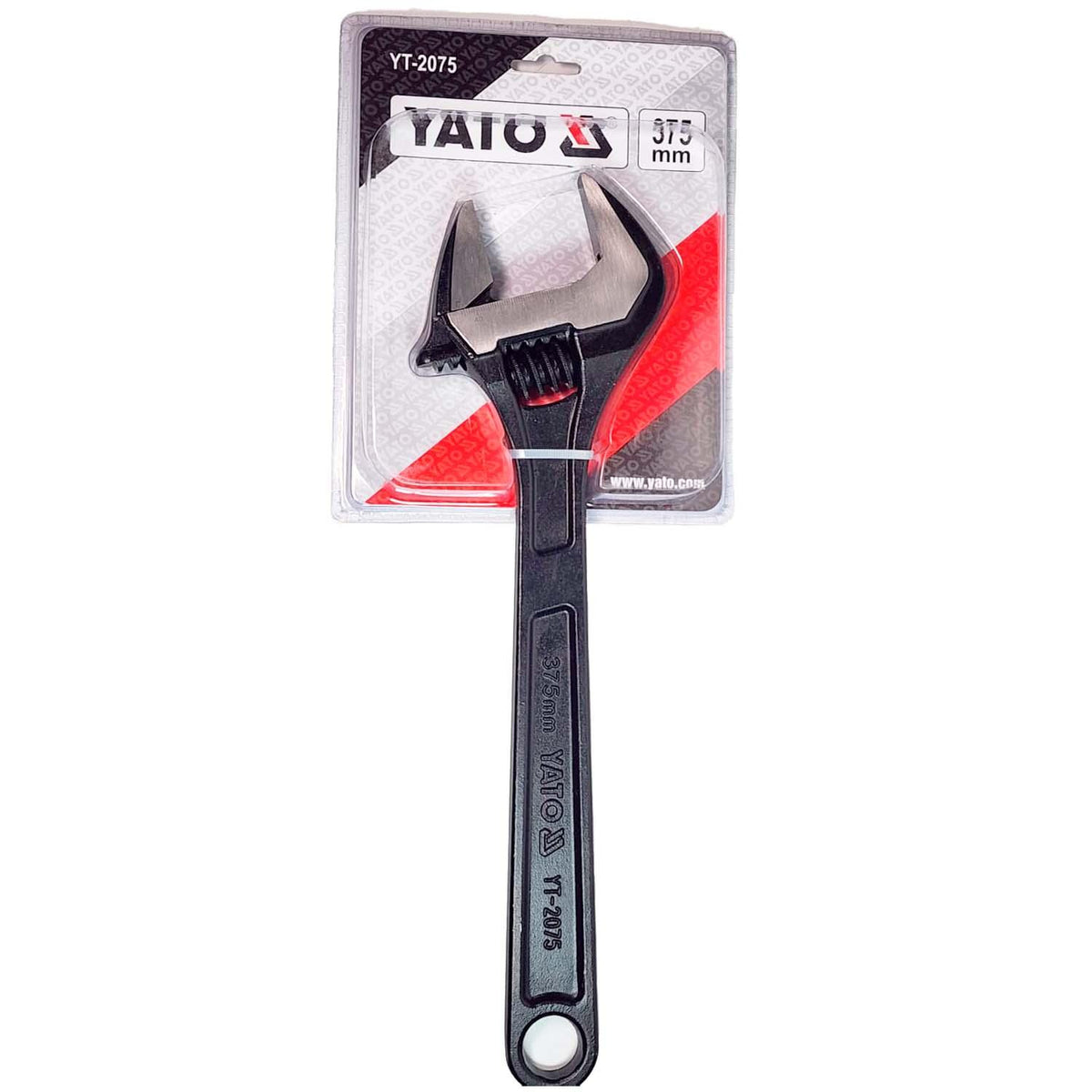 Yato Llave Francesa Ajustable 375mm YT-2075 45mm Fosfatada - Herram.cl