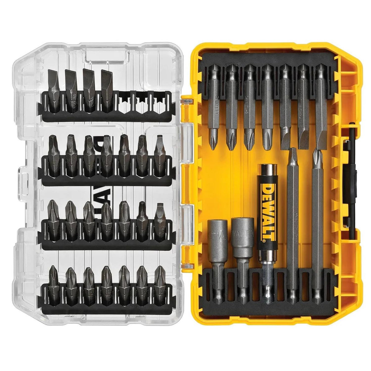 Set 37 Puntas con estuche ToughCase DeWalt DW2163 - Herram.cl