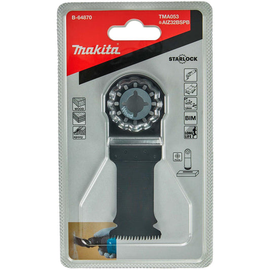Hoja De inmersión Bim Madera Dura 32x50mm / 14 TPI - Makita - Herram.cl