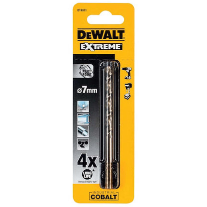 Broca Para Metal HSS - Co 8% 7x109mm - DeWALT - Herram.cl
