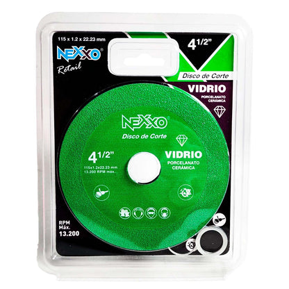 Disco Para Cortar Vidrio 4 - 1/2'' - Nexxo - Herram.cl