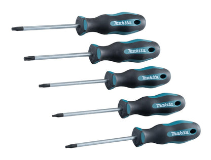 Set Destornilladores TORX (T10, T15, T20, T25, T30) 5 Pzas. - Makita - Herram.cl