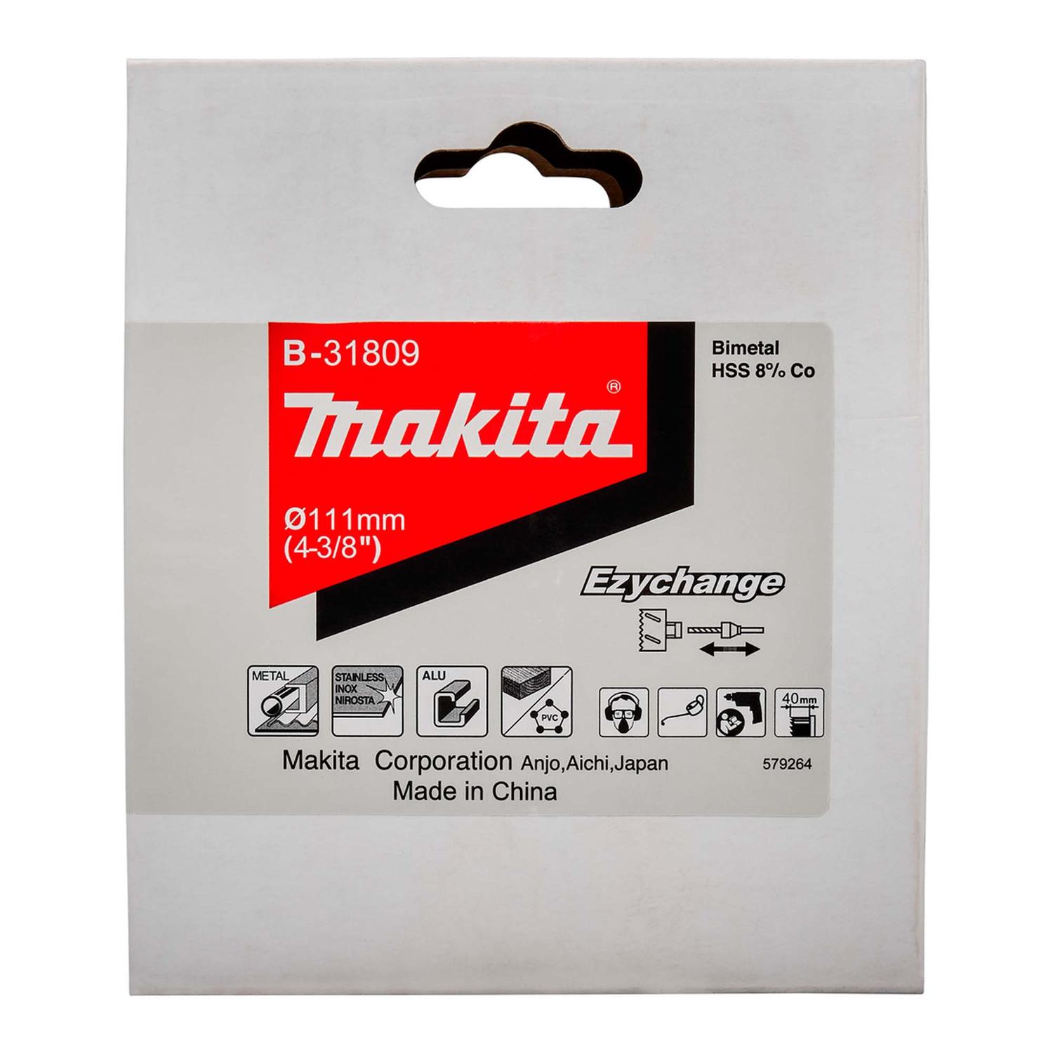 Sierra Copa Ezychange Bim 8% Co 111mm (4 - 3/8'') - Makita - Herram.cl