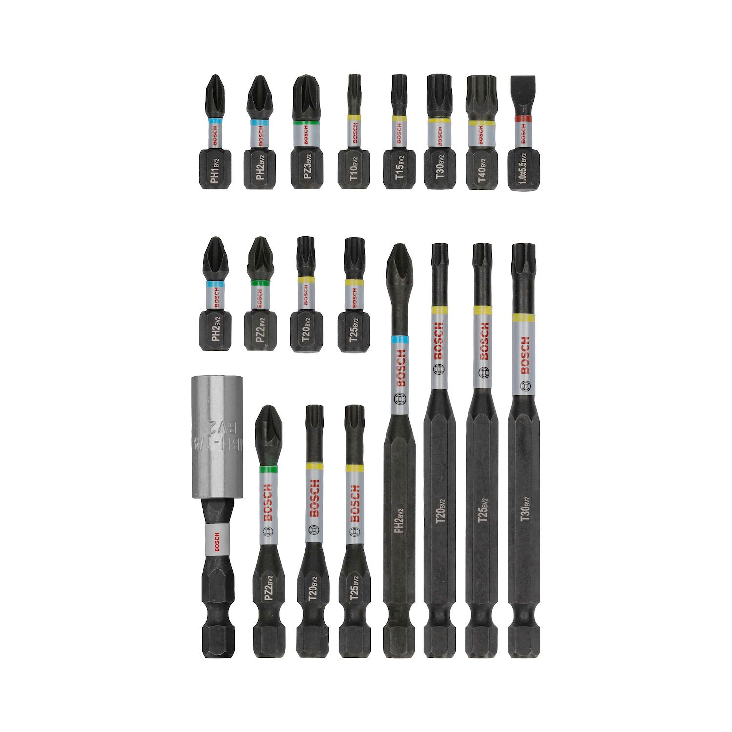 Kit De Puntas PRO Impact Pick+Click 20 Pzas - Bosch - Herram.cl