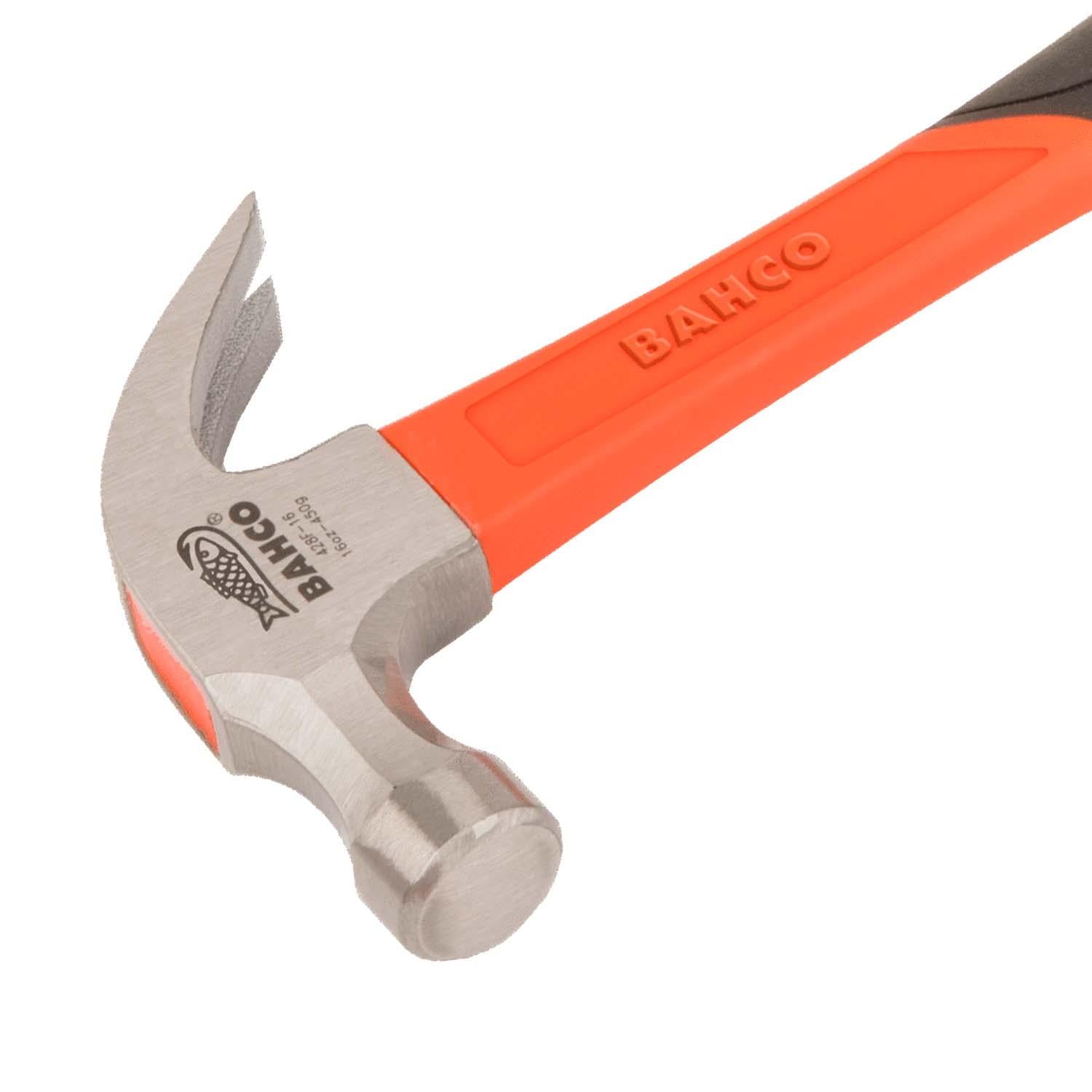 Martillo Carpintero mango en fibra de vidrio 16 Oz - Bahco - Herram.cl